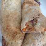 pancakes filled with carrots, onions & peas